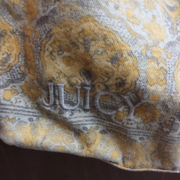 Juicy Couture shoulder bag tote in yellow with leather trim - Picture 3 of 8